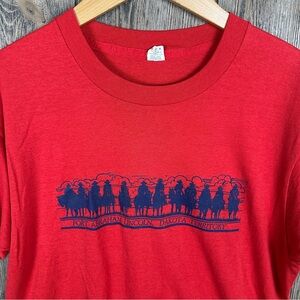 Fort Abraham Lincoln Dakota Territory Western Vintage 80s T-Shirt Screen Stars